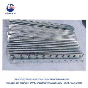  China 11 Holes Cross Arm For Outdoor Pole Hot Dip Galvanized Steel ISO9001 supplier