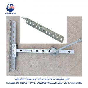  China 11 Holes Cross-Arm Pole/Extension Bracket/Pre-Drilled For Overhead Lines supplier