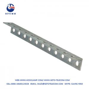  China H.D.G Pole Cross Arm With 11 Holes Outdoor FTTH 436x40x40mm Galvanized supplier