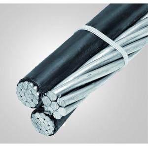  China 6 Awg Triplex Overhead Service Drop Cable With Messenger Wire supplier