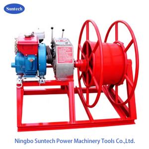 5 Ton Belt Drive Recovery Wire Take-Up Cable Winch Puller Machine