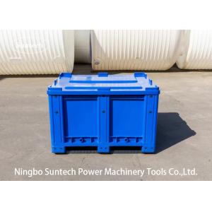 Stackable Heavy Duty Industry Use 20 EA Color Bule Bult Container Platic Storage Container Box