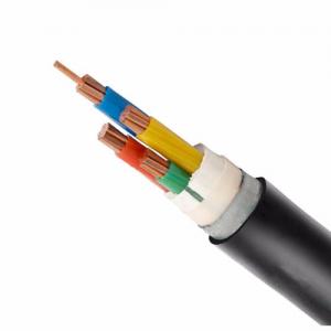 Temperature XLPE Insulated Power Cable Copper Conductor 0.6/1kV 90.C Black PVC Jacket