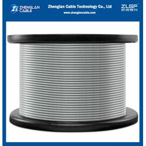 Hot Dip Galvanized Steel Wire Strand ASTM A363 ACSR Cable 3/7/19/37 3/8” EHS